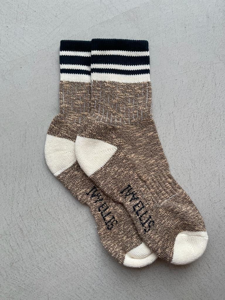 The Sandwood | Women's Cotton Slub Quarter Length Socks